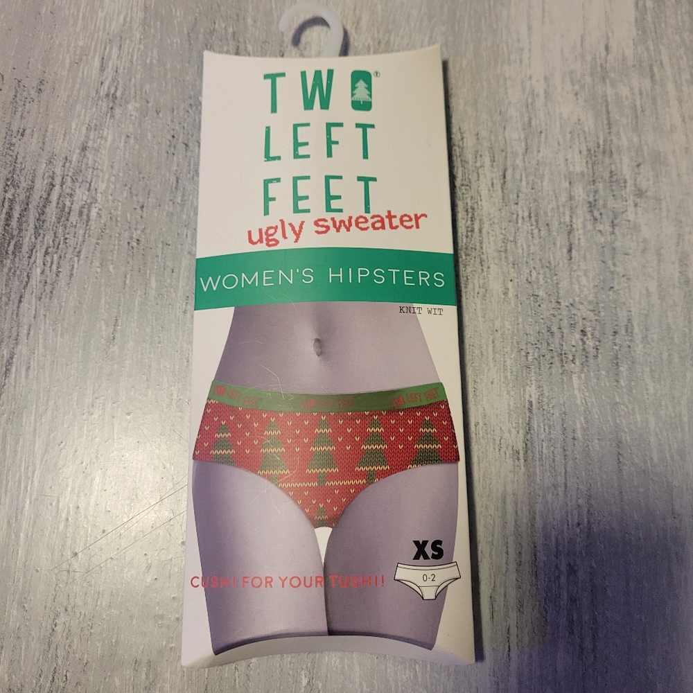 2/$10 Knit Wit Ugly Sweater Women's Hipsters Cotton Panties